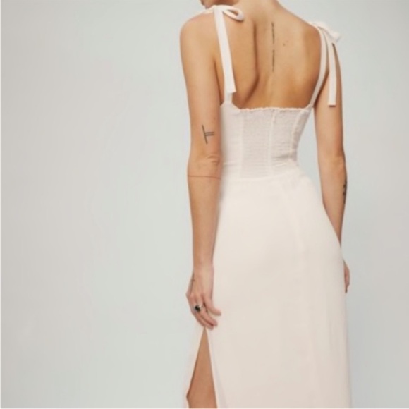 ❗️LAST OFFER❗️Reformation Besse Dress in Ivory size 6 - Picture 2 of 6